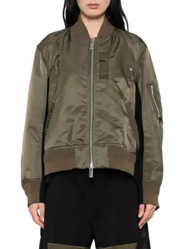 Sacai Nylon Twill x Wool Suiting Blouson | Thumbnail 3 Sacai Nylon Twill x Wool Suiting Blouson | Thumbnail 3