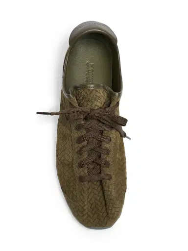 Jacquemus Men's Les Tennis Chevron Suede Sneakers - Khaki - Size 12 | Thumbnail 4 Jacquemus Men's Les Tennis Chevron Suede Sneakers - Khaki - Size 12 | Thumbnail 4