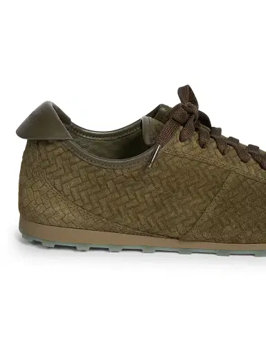 Jacquemus Men's Les Tennis Chevron Suede Sneakers - Khaki - Size 12 | Thumbnail 6 Jacquemus Men's Les Tennis Chevron Suede Sneakers - Khaki - Size 12 | Thumbnail 6