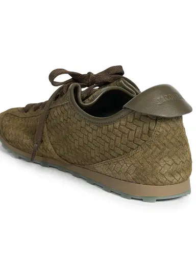 Jacquemus Men's Les Tennis Chevron Suede Sneakers | Thumbnail 7