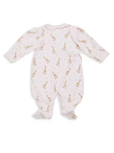 Kissy Kissy Baby's Sophie la Giraffe Footie - Pink | Thumbnail 3 Kissy Kissy Baby's Sophie la Giraffe Footie - Pink | Thumbnail 3
