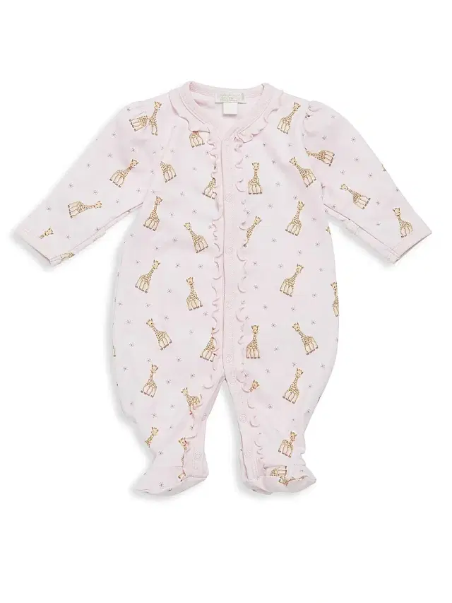 Kissy Kissy Baby's Sophie la Giraffe Footie - Pink 6 Months