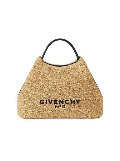 Givenchy Women's Nano Facet Top Handle Bag in Sponge Raffia | Thumbnail 1