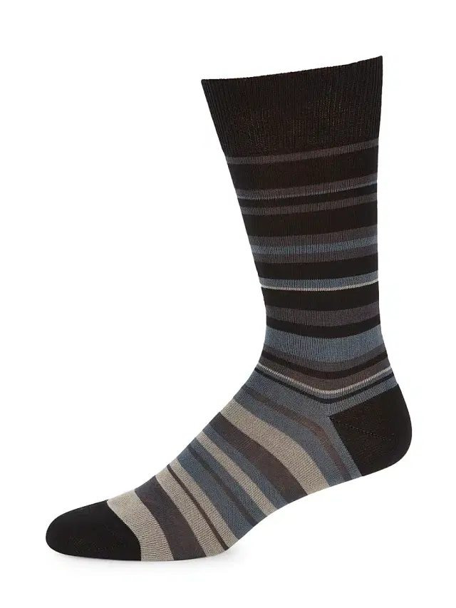 Paul Smith Men's Elliot Striped Socks - Black