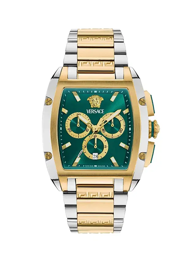 Men's  Dominus Two-Tone Stainless Steel Bracelet Watch/42MM x 50MM - Green Two Tone