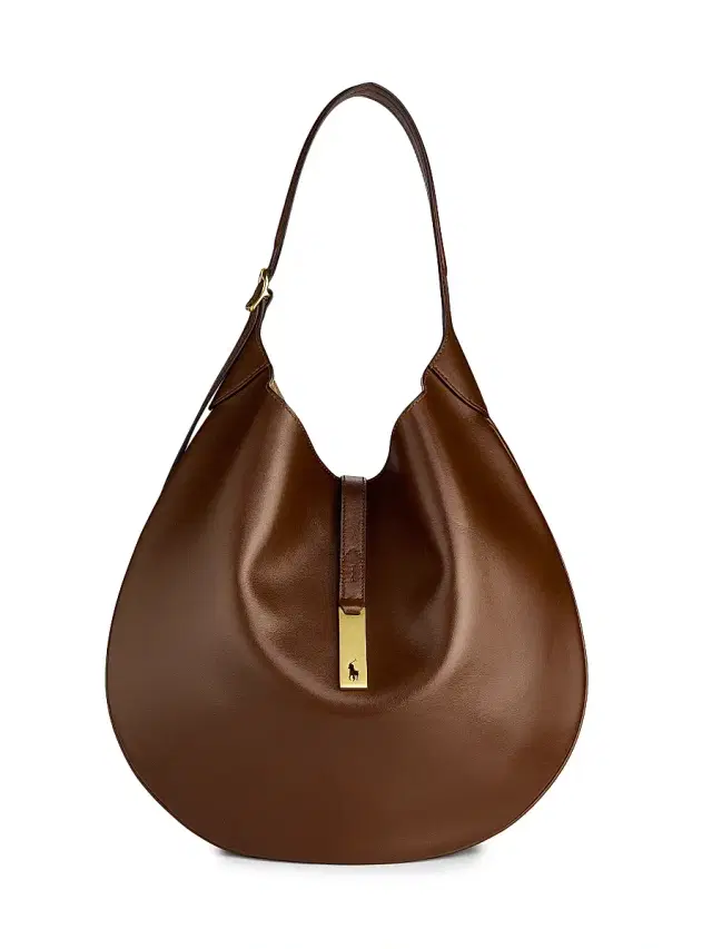 Women's Polo ID  Leather Shoulder Bag - Acorn