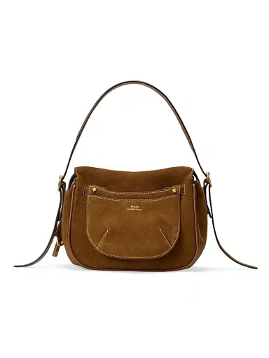 Polo Ralph Lauren Women's Small Suede-Leather Satchel | Thumbnail 6 Polo Ralph Lauren Women's Small Suede-Leather Satchel | Thumbnail 6