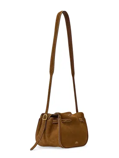 Polo Ralph Lauren Women's Small Suede-Leather Satchel | Thumbnail 7 Polo Ralph Lauren Women's Small Suede-Leather Satchel | Thumbnail 7