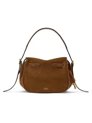 Polo Ralph Lauren Women's Small Suede-Leather Satchel | Thumbnail 1 Polo Ralph Lauren Women's Small Suede-Leather Satchel | Thumbnail 1