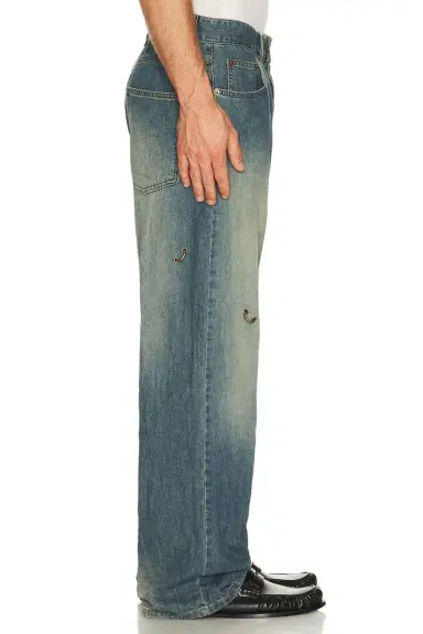 We11Done Piercing Denim Jeans | Thumbnail 2