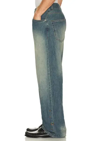 We11Done Piercing Denim Jeans | Thumbnail 3