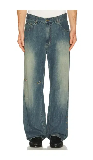 We11Done Piercing Denim Jeans | Thumbnail 8