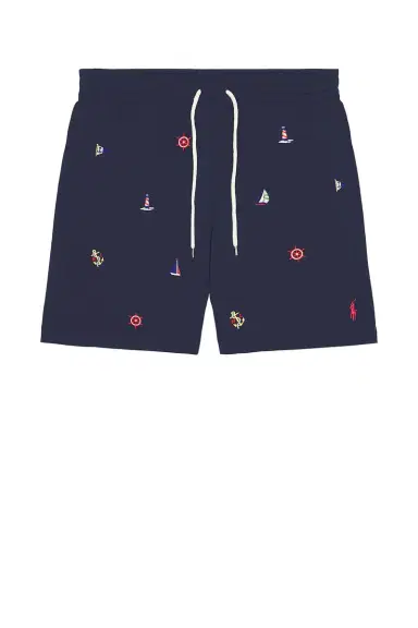 Polo Ralph Lauren Stretch Polyester Boat All Over Traveler Swim Trunk | Thumbnail 4