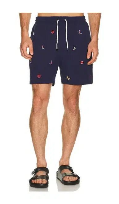 Polo Ralph Lauren Stretch Polyester Boat All Over Traveler Swim Trunk | Thumbnail 6