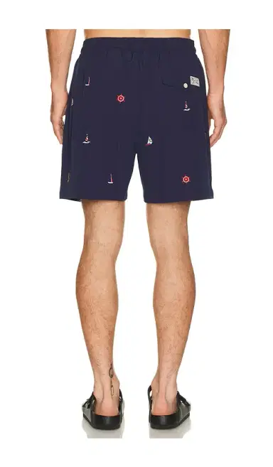Polo Ralph Lauren Stretch Polyester Boat All Over Traveler Swim Trunk | Thumbnail 7