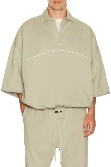 Fear of God Essentials Active Trace 3/4 Sleeve Modern Polo Sweatshirt | Thumbnail 1