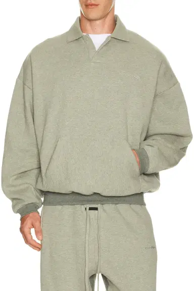 Fear of God Essentials Signature 90's Polo Sweatshirt | Thumbnail 1