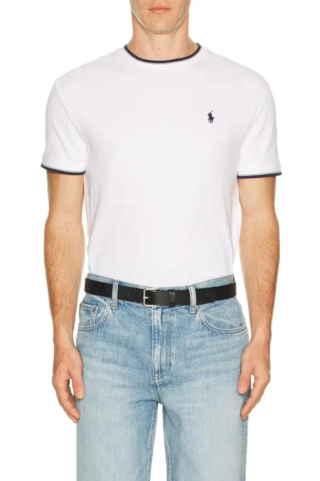 Polo Ralph Lauren Short Sleeve Stretch Mesh Crewneck Tee W Tipping Collar