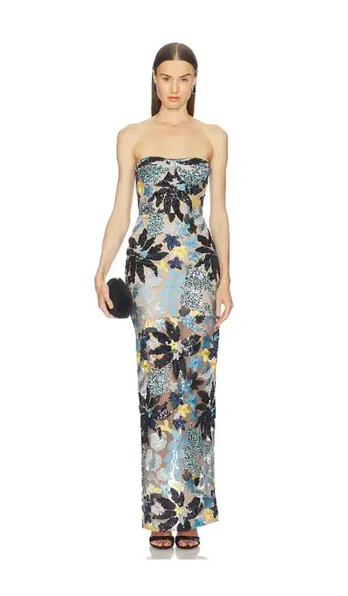 Bronx and Banco Dahlia Strapless Maxi Dress | Thumbnail 1