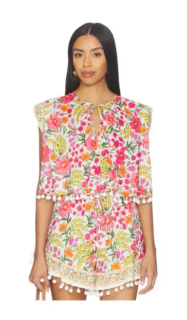 FARM Rio Banana Flowers Blouse | Thumbnail 1