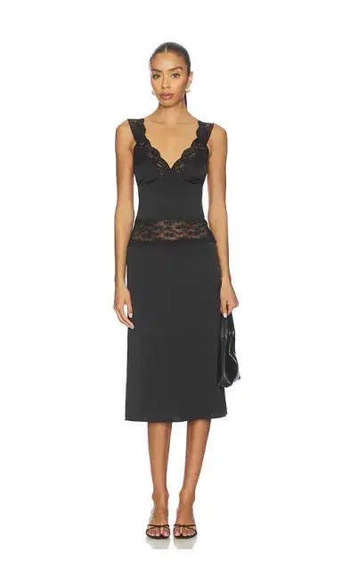 MORE TO COME Georgianna Lace Midi Dress | Thumbnail 1