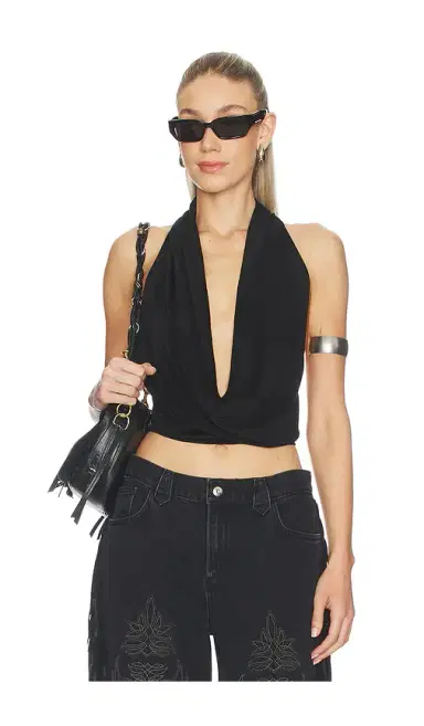 Joe's Jeans X WeWoreWhat The Margaux Halter Top | Thumbnail 1 Joe's Jeans X WeWoreWhat The Margaux Halter Top | Thumbnail 1