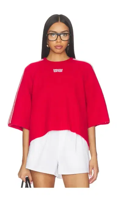 American Vintage Short Sleeve Cropped Tee | Thumbnail 1