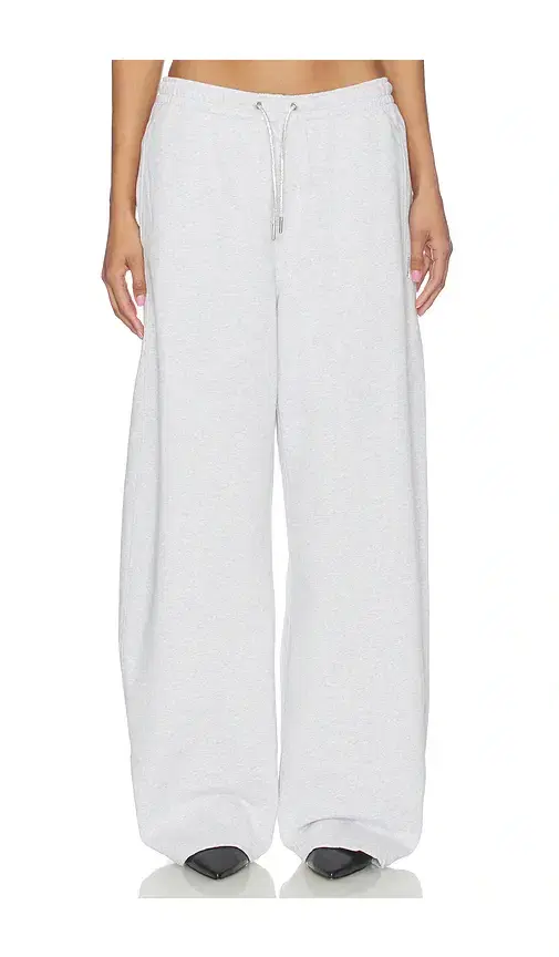 Mid Rise Sweatpant With Rhinestone Drawcord