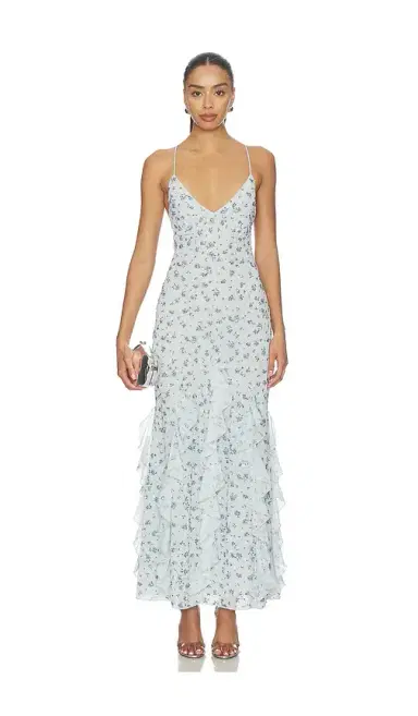 For Love & Lemons Elea Beaded Maxi Dress | Thumbnail 1