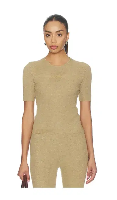 Fear of God Essentials Signature Rib Knit Fitted Short Sleeve Tee | Thumbnail 1