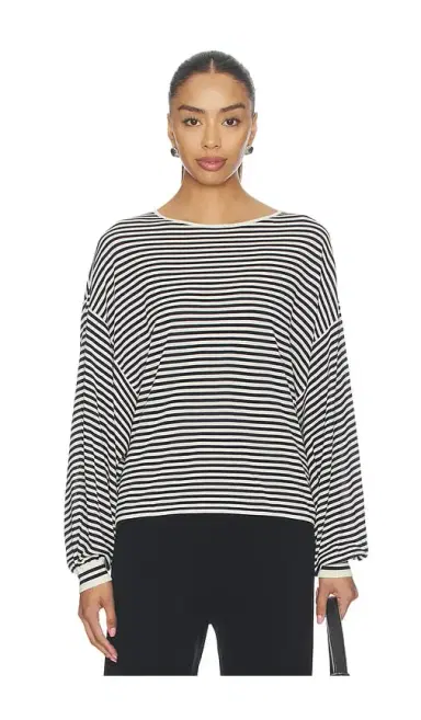 Frame The Striped Slouchy Sweater | Thumbnail 1 Frame The Striped Slouchy Sweater | Thumbnail 1