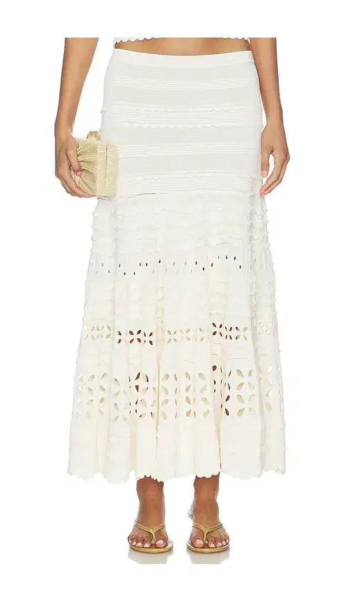 Annisa Eyelet Knit Skirt