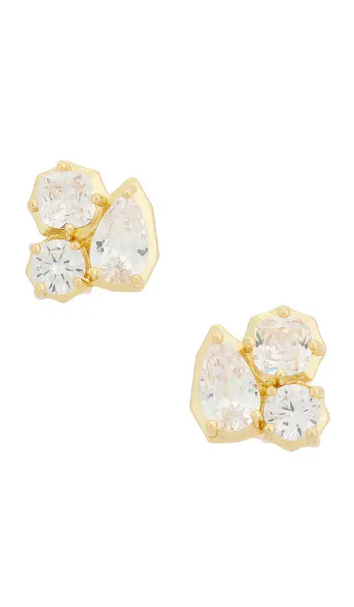 SHASHI Georgian Cut Stud Earring