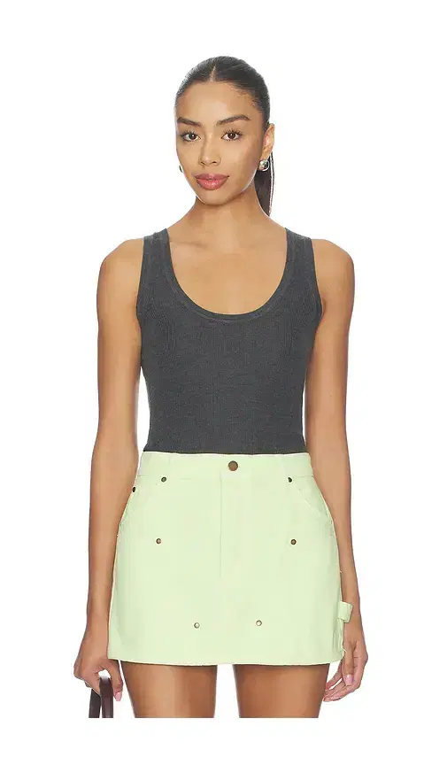 Scoop Neck Rib Tank