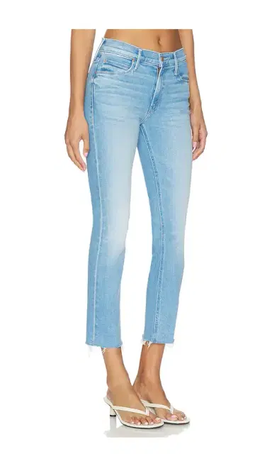 Mother The Mid Rise Dazzler Crop Fray Jeans | Thumbnail 2