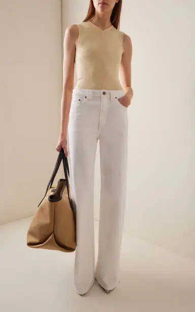 Khaite Dane Stretch High-Rise Wide-Leg Jeans | Thumbnail 2 Khaite Dane Stretch High-Rise Wide-Leg Jeans | Thumbnail 2