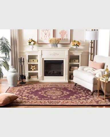 Safavieh Burgundy Oaks Hand Tufted Rug | Thumbnail 5