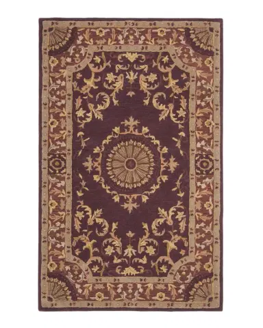 Safavieh Burgundy Oaks Hand Tufted Rug | Thumbnail 1