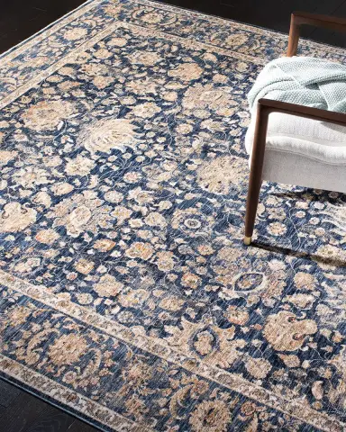 Lauren Ralph Lauren Celia Navy Power-Loomed Runner, 2 ' x 8 ' | Thumbnail 5 Lauren Ralph Lauren Celia Navy Power-Loomed Runner, 2 ' x 8 ' | Thumbnail 5