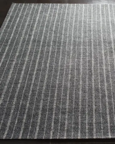 Lauren Ralph Lauren Miles Charcoal Stripe Flat Weave Rug | Thumbnail 2