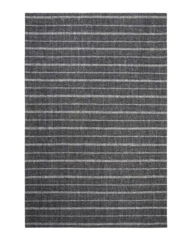 Lauren Ralph Lauren Miles Charcoal Stripe Flat Weave Rug | Thumbnail 1