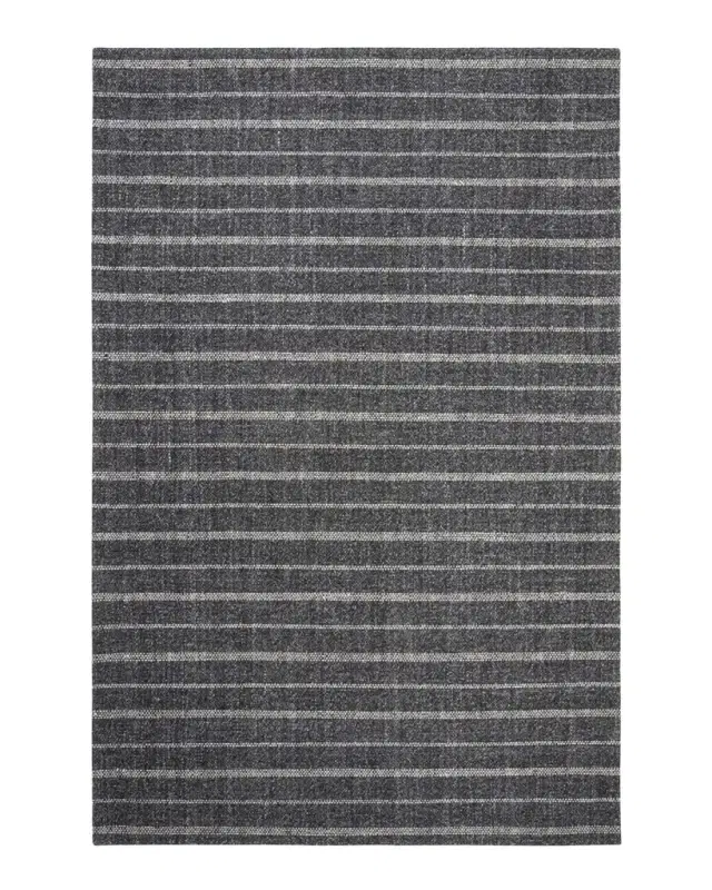 Lauren Ralph Lauren Miles Charcoal Stripe Flat Weave Rug