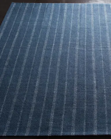 Lauren Ralph Lauren Miles Navy Stripe Flat Weave Rug | Thumbnail 2
