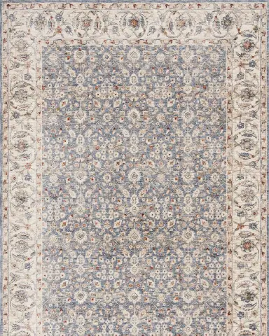 Lauren Ralph Lauren Helena Ivory/Blue Power-Loomed Rug | Thumbnail 2