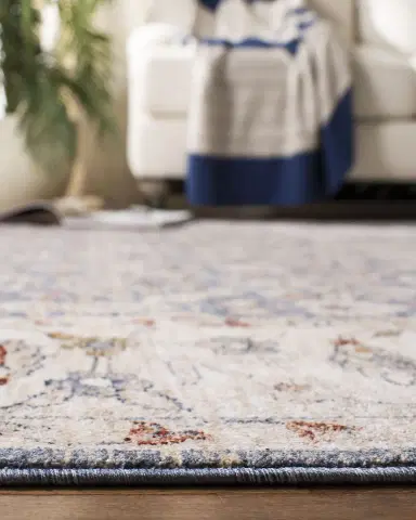 Lauren Ralph Lauren Helena Ivory/Blue Power-Loomed Rug | Thumbnail 4