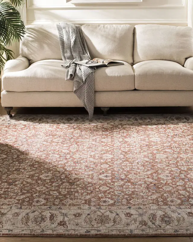 Lauren Ralph Lauren Helena Beige/Light Rust Power-Loomed Rug