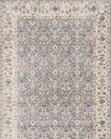 Lauren Ralph Lauren Helena Ivory/Blue Power-Loomed Rug | Thumbnail 2