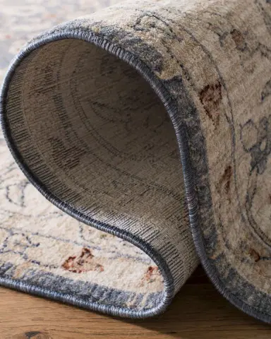 Lauren Ralph Lauren Helena Ivory/Blue Power-Loomed Rug | Thumbnail 3