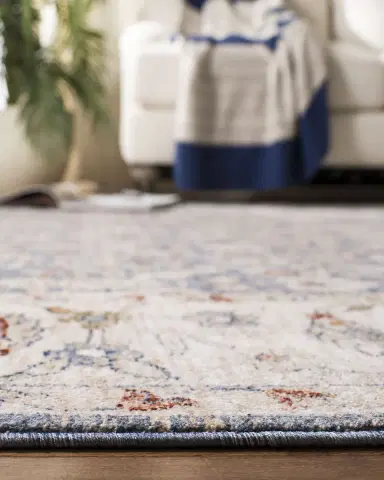 Lauren Ralph Lauren Helena Ivory/Blue Power-Loomed Rug | Thumbnail 4