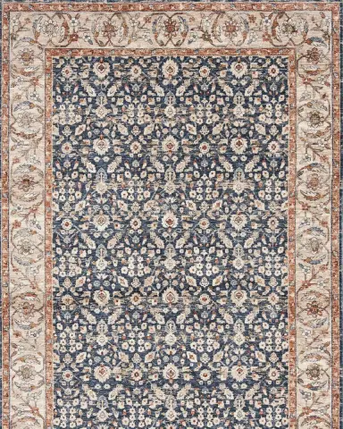 Lauren Ralph Lauren Carlingford Navy Power-Loomed Rug | Thumbnail 2 Lauren Ralph Lauren Carlingford Navy Power-Loomed Rug | Thumbnail 2